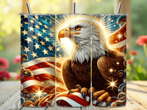 Download American Flag Bald Eagle Tumbler Wrap - Eagle tumbler Collection