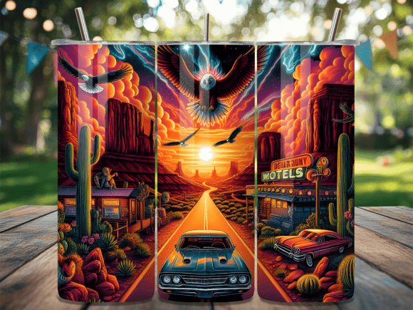 Download Desert Highway Eagle Tumbler Wrap - Eagle tumbler Collection