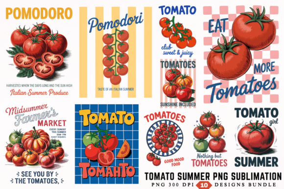 Download Tomato Summer Sublimation Designs Bundle - Summer sublimation Collection
