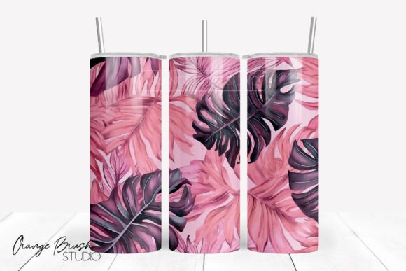 Download Pink Tropical Tumbler Sublimation Design - Tumbler sublimation Collection