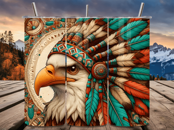 Download Native American Headdress Eagle Tumbler - Eagle tumbler Collection