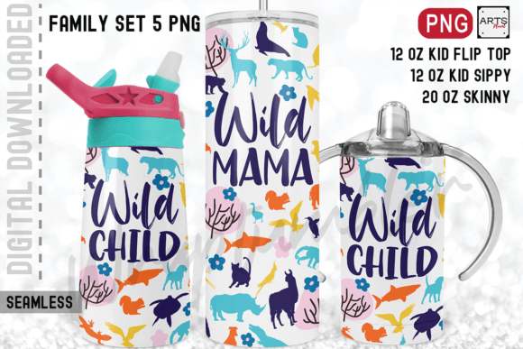 Download Wild Mama Wild Child Tumbler Sublimation - Tumbler sublimation Collection