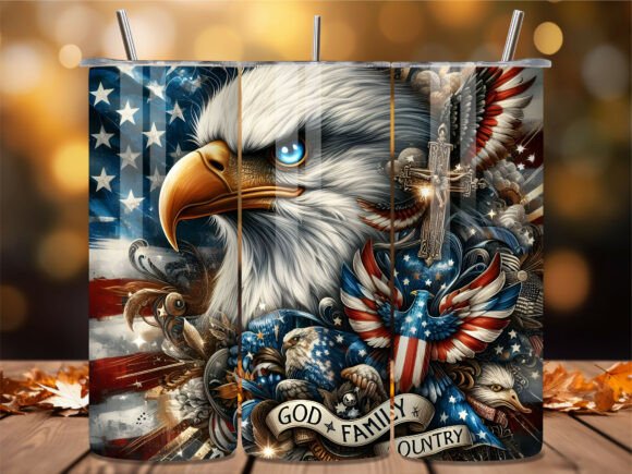 Download God Family Country Eagle Tumbler Wrap - Eagle tumbler Collection