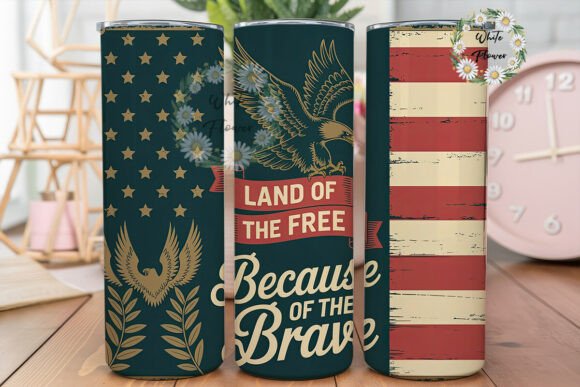 Download Vintage Patriotic Eagle Tumbler Wrap PNG - Eagle tumbler Collection
