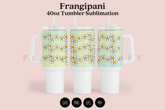 Download Frangipani 40oz Tumbler Sublimation Wrap - Tumbler sublimation Collection