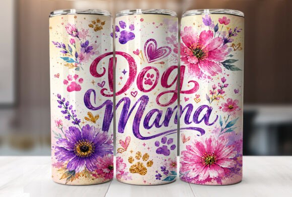 Download Dog Mama Floral 20oz Tumbler Sublimation - Tumbler sublimation Collection