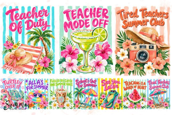 Download Tropical Teacher Summer Sublimation PNG - Summer sublimation Collection