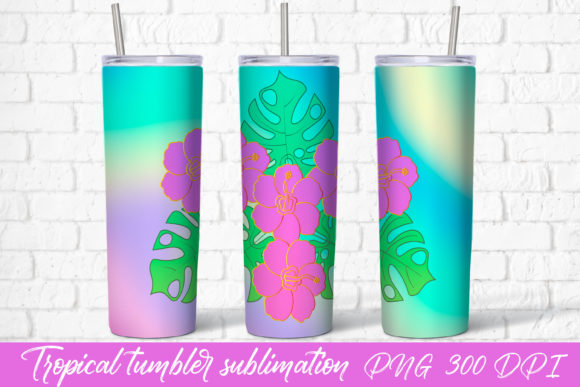 Download Tropical Tumbler Sublimation Design - Tumbler sublimation Collection