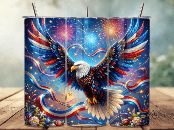 Download Patriotic Eagle Tumbler Wrap PNG - Eagle tumbler Collection