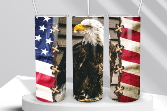 Download Patriotic Eagle Tumbler PNG Sublimation - Eagle tumbler Collection