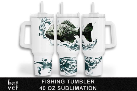 Download Fishing Tumbler 40 Oz Sublimation Design - Premium Resources