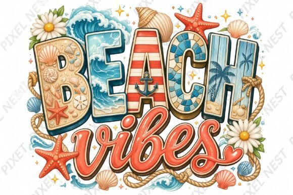 Download Beach Vibes Summer Sublimation PNG - Summer sublimation Collection