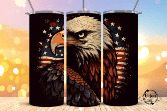 Download Patriotic Eagle Tumbler Wrap PNG - Eagle tumbler Collection