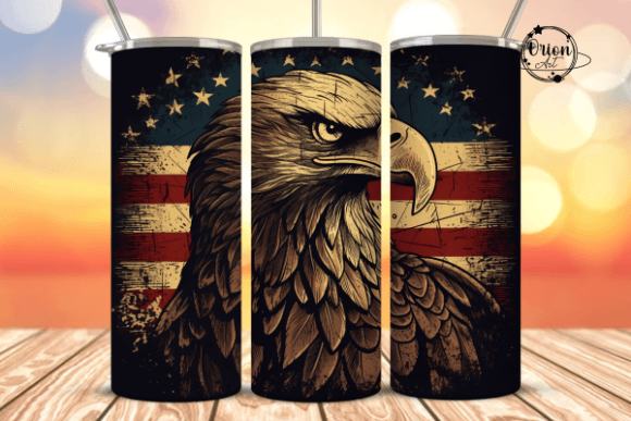 Download Patriotic Eagle Tumbler Wrap PNG - Eagle tumbler Collection