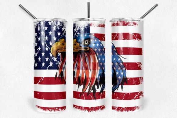 Download Patriotic Eagle Tumbler PNG Sublimation - Eagle tumbler Collection