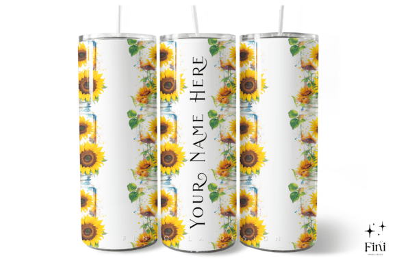 Download Sunflower Add Your Own Name Tumbler Wrap - Add your own name tumbler Collection